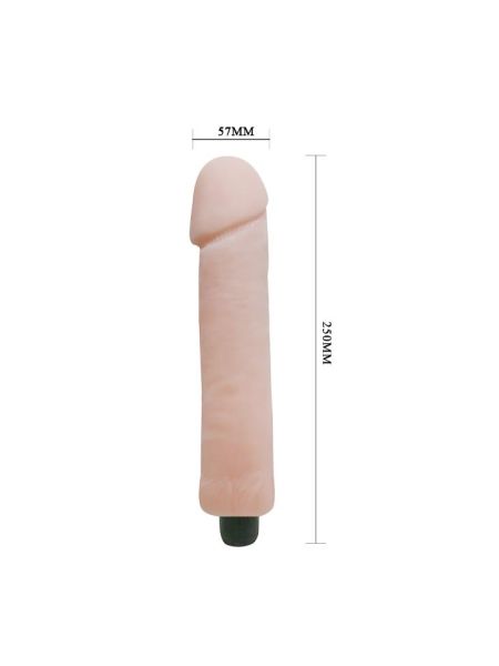 Duży gruby wibrator realistyczny sex penis 26cm - 3