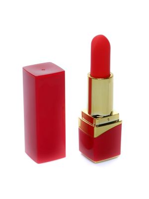 Kompaktowy mini wibrator sex masażer 9cm 10trybów czerwony