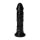 Czarne wodoodporne silikonowe dildo z mocną przyssawką 20 cm