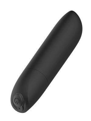 Wibrator podręczny klasyczny masażer 10cm 20 trybów czarny mat