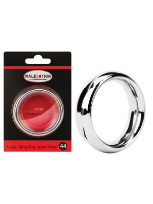 Stalowy metalowy pierścień sex ring na penisa 44mm