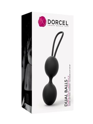 Kulki gejszy waginalne podwójne DORCEL Dual Balls czarne