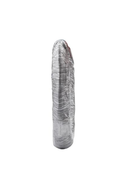 Dildo podwójne analne waginalne realistyczne 17cm srebrne - 4