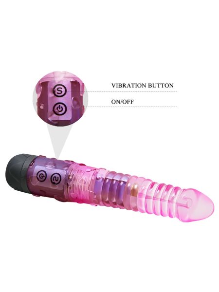 Klasyczny wibrator jak penis 10 wibracji - 7