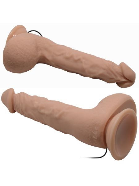 Sztuczny penis realistyczne dildo wibracje 24 cm - 6
