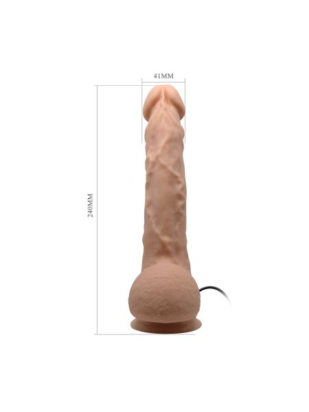 Sztuczny penis realistyczne dildo wibracje 24 cm - 10