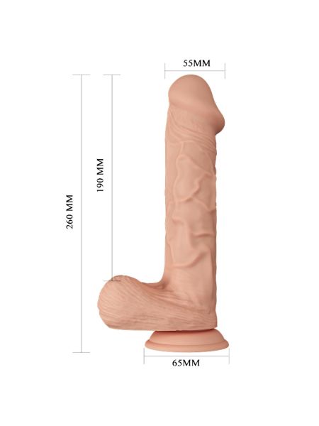 Duże realistyczne dildo penis z przyssawką  26cm - 8