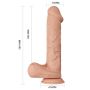 Duże realistyczne dildo penis z przyssawką  26cm - 9