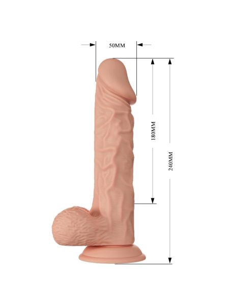 Duże realistyczne dildo penis z przyssawką  28cm - 11