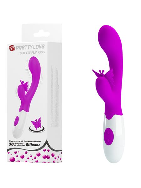 Wibrator dla kobiet sex motylek królik podwójny