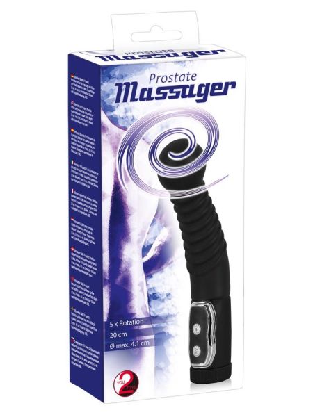 Wibrator analny sex masażer prostaty rotacja 20cm - 8