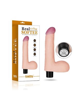 Realistyczny wibrator penis z jadrami 17 cm