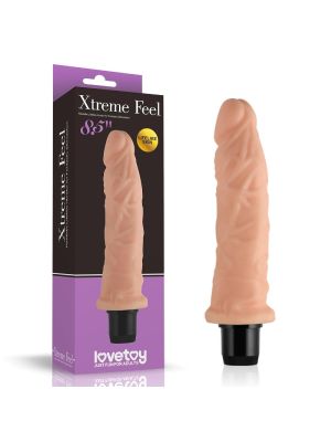 Wibrator naturalny żylasty penis z wibracją 20 cm
