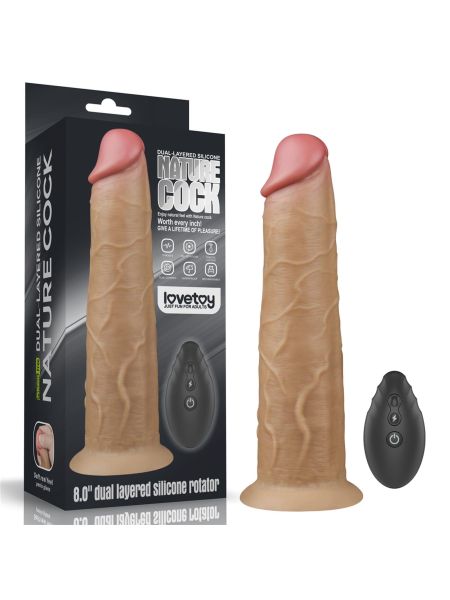Realistyczne żylaste dildo penis  przyssawka 20,5cm