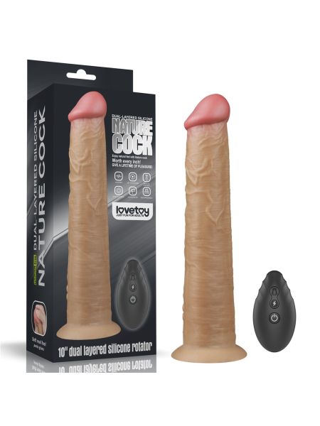 Silikonowe realistyczne  żylaste sex dildo z przyssawką 26 cm