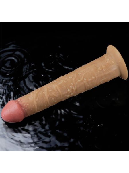 Silikonowe realistyczne  żylaste sex dildo z przyssawką 26 cm - 16