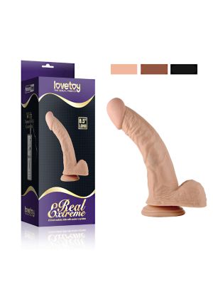 Elastyczne dildo penis sztuczny żylasty orgazm przyssawka - image 2