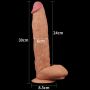 Duże dildo śniady żylasty penis z przyssawką 30 cm - 9