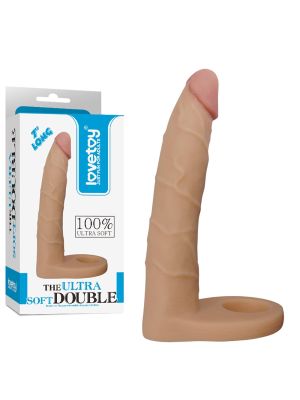 Gumowy strap-on sztuczny sex analny otwór na penisa 17,5 cm
