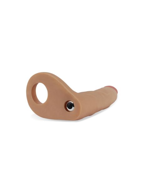 Żylasty strap-on gumowy sex analny orgazm  18 cm - 4