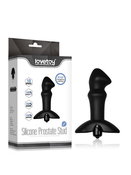 Wibrator prostaty silikonowy stylowy i praktyczny czarny
