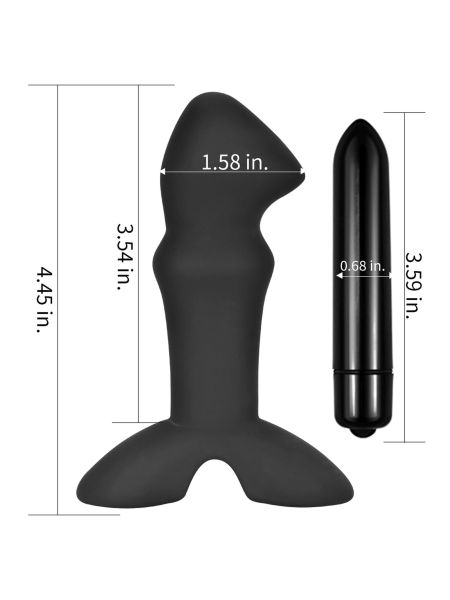 Wibrator prostaty silikonowy stylowy i praktyczny czarny - 4