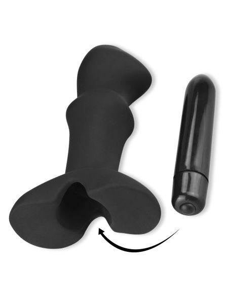 Wibrator prostaty silikonowy stylowy i praktyczny czarny - 5