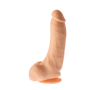 Penis grube żylaste cieliste dildo z mocną przyssawką 23 cm - 17