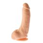 Penis grube żylaste cieliste dildo z mocną przyssawką 23 cm - 6