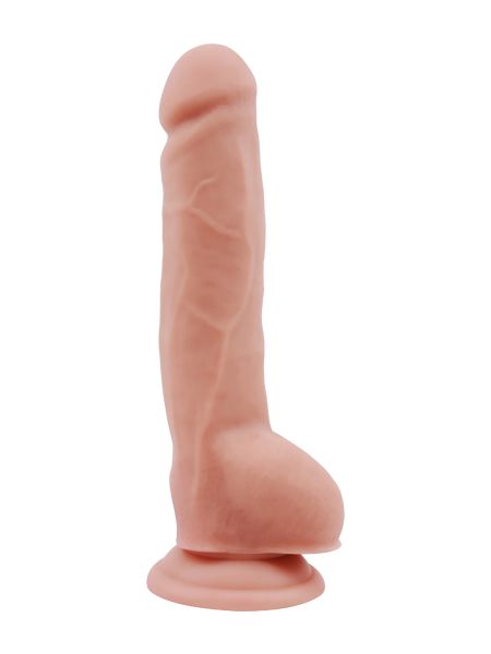 Penis z mocną przyssawką dildo duże żylaste 23 cm - 2