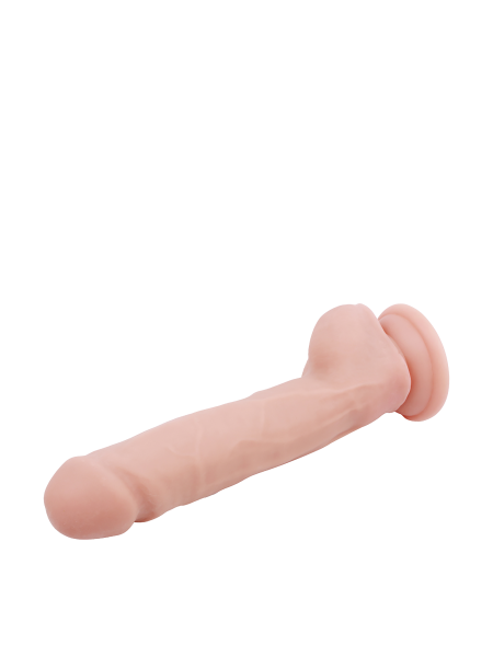 Penis z mocną przyssawką dildo duże żylaste 23 cm - 7