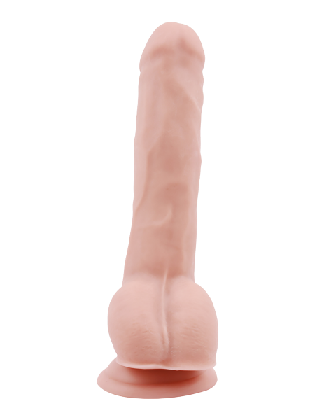 Penis z mocną przyssawką dildo duże żylaste 23 cm - 17