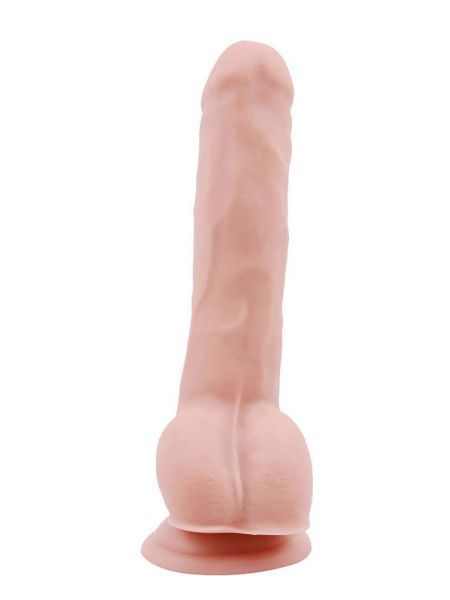 Penis z mocną przyssawką dildo duże żylaste 23 cm - 8