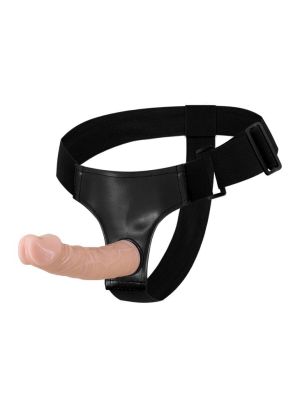 Uprząż Strap-on elastyczne dildo realistyczny penis 19 cm