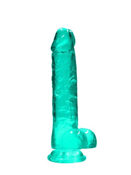 Penis dildo długie żylaste z mocną przyssawką 21cm - 2