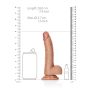 Silikonowe duże żylaste dildo przyssawka 20 cm - 8