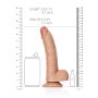 Silikonowe duże żylaste dildo przyssawka 23 cm - 8