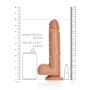 Silikonowy duży żylasty penis dildo przyssawka 25 cm - 8