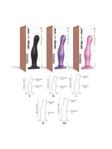 Miękkie fikuśne czarne opływowe dildo waginalne analne - 4