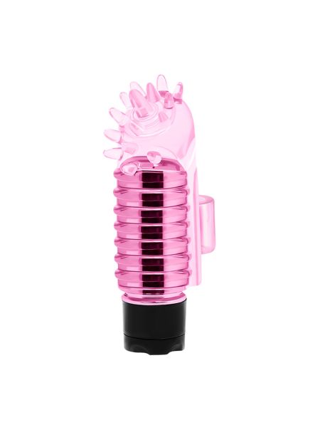 Wibrator mini na palec masażer łechtaczki różowy - 3