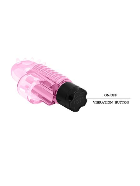 Wibrator mini na palec masażer łechtaczki różowy - 10