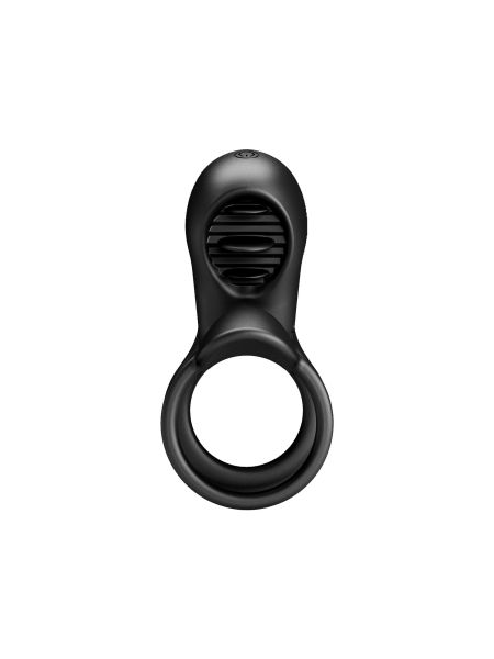 Wibrująca nakładka na penisa jądra dla par pierścień erekcyjny stymulator łechtaczki - 7