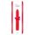 Wąski smukły klasyczny wibrator uniwersalny 18cm czerwony