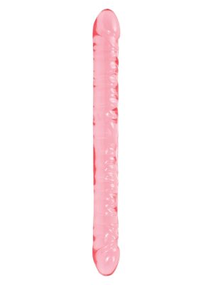Dildo żelowe różowe do podwójnej stymulacji 46 cm - image 2