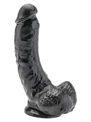 Dildo czarne realistyczny penis przyssawka 20cm
