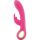 Wibrator królik z masażerem łechtaczki 10 trybów 19cm różowy