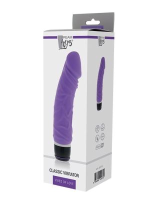 Wibrator realistyczny - penis z wibracjami silikon fiolet
