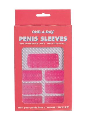 Stymulator-ONE-A-DAY PENIS SLEEVES PINK