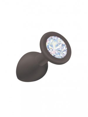 Korek analny z diamentem kryształem ozdobny 7 cm
