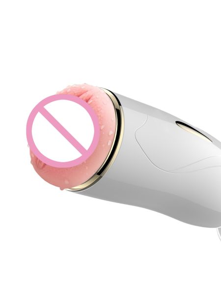 Interaktywny masturbator wagina przyssawka wibruje USB - 14